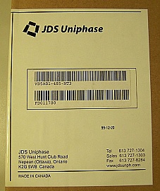 100GHz Five Channel Add/Drop module. OADM starting from 1538.481nm. 12-fibers. JDS model: WD5AD1-485-NT3