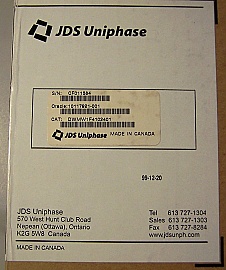 4 Channel 100GHz Mux and Demux Module. It includes one 1x4 100GHz mux and one 1x4 100GHz demux, 4 channel wavelengths: from 1558.17nm to 1560.61nm. JDS P/N: DWMW1F4102401