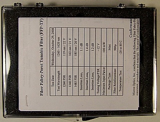 Micron Optics 1260-1620nm Fabry-Perot Tunable Filter module (FFP-TF).
