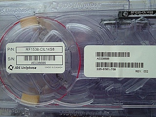 1x1 2.2nm band-stop Filter,same above, w/ sample test sheet copy,