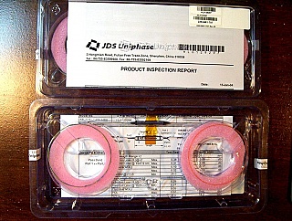 JDS 1x2 filter,  2.2nm-band 1547.9nm, produced in 2004