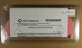 1x2 3-port band seperator. 1550.01nm-1552.63nm (~2.6nm BW) passband filter. JDS model: BWDMBH51F0001-001
