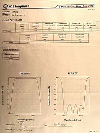 1555.14nm 3-port 250GHz band seperator. JDS model: WD1515-Bxx-QTx. Dicon model: Q-RM-0037-0x