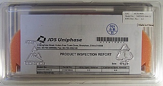 1560.20nm 1x2 6.3nm wide-bandpass filter.  JDS P/N: 30055053-xxx,