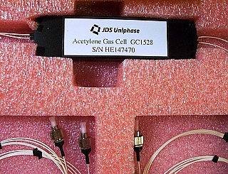 Acetylene Gas Cell GC1528. With absorption peak at 1528nm. Absorption cell as waveleng reference. Made  by JDS