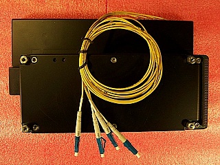 50GHz WaveBlocker for L-band, around 1585nm, removed from Innovance OC-192 long haul transmission system: TSC card or OADA card.  JDS P/N: WBLWX5SL02101, OFB0002-02-01