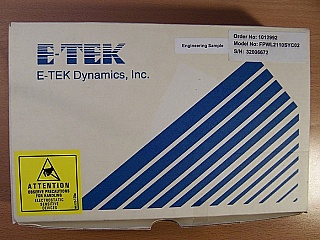 Fabry-Perot Wavelocker. JDS wideband wavelength locker plus 5% tap coupler. E-tek P/N:  FPWL2110SYC02. Without test data.