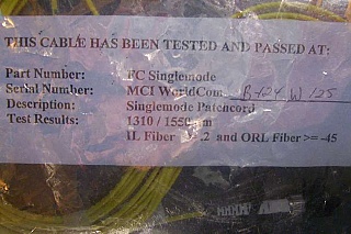 FC-FC SM 9 meter 8.3/125um duplex by Pirelli