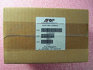 Min order qty = 40pc. SC/PC MM loopback. AFOP P/N: 754-5300-0S600