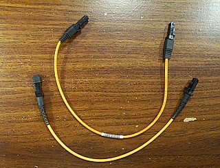 MTRL - MTRJ 1-feet jumper, dual-fiber MMF jumper,  by Siecor