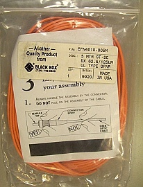 ST-SC 5-meter duplex MMF jumper