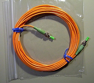 FC/APC-FC/APC 3mm 62.5/125um MMF jumper, 5-meter. JDS P/N: J-FAFA-1-005-J1