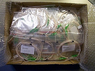 SC/APC-SC/APC 50/125um 900um-buffered MMF jumper, 4-meter. JDS P/N: J-SUSU-5-004-J1