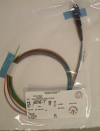 MPX (male) 5-fiber pigtail, 1.25-meter