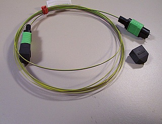 MTP/APC(male) - MTP/APC(male)  4-fiber jumper, P/N:86290-3295.