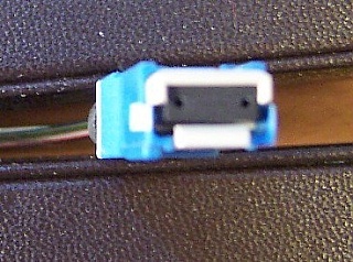 8-fiber pigtail with female connector, 0.35-meter
