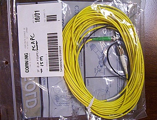 FC/APC-FC/UPC 15-meter SM Fiber jumper