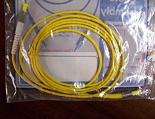 FC/UPC-ST/UPC 2-meter SMF jumper, made by FIS