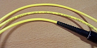 FC/PC(UPC)-SC/PC(UPC) 1-meter SM Fiber jumper, with 3mm cable.