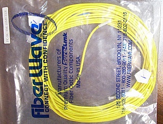 FC/UPC-SC/UPC 10-meter simplex SM Fiber jumper by Fiberwave