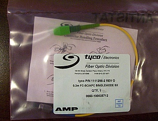 SC/APC - FC/UPC 0.3-meter Fiber jumper, by Tyco