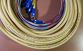LC/PC-SC/PC 17-meter 8-fiber cabled jumper
