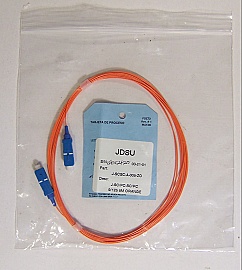 SC/PC(UPC)-SC/PC(UPC) 5-meter simplex fiber jumper, with 900um buffer. JDS P/N: J-SCSC-A-005-ZO
