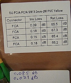 Min order qty=4. $3.28 each if buy 100pc. FC/APC-FC/APC 2-meter SM Fiber simplex jumper in 3mm cable, Corning SMF-28e fiber. Economical products. It may not match fiber connectors of other brands well. P/N:SX-FC/A-FC/A SM 3.0mm-2M PVC Yellow