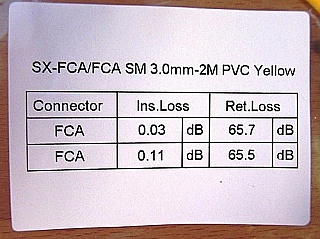 Min order qty=4. $3.28 each if buy 100pc. FC/APC-FC/APC 2-meter SM Fiber simplex jumper in 3mm cable, Corning SMF-28e fiber. Economical products. It may not match fiber connectors of other brands well. P/N:SX-FC/A-FC/A SM 3.0mm-2M PVC Yellow