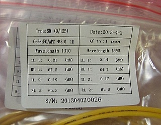 FC/APC-FC/APC 1-meter SMF jumper, with 3mm cable. New released products, ordered from factory directly