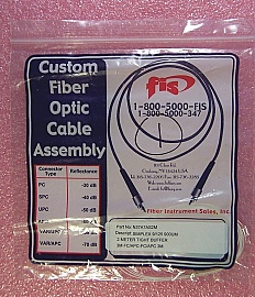 FC/APC-FC/APC 2-meter simplex SM Fiber jumper, 900um tight-buffered jumper. FIS P/N: N37A7AS2M. 3M FC/APC-FC/APC 3M