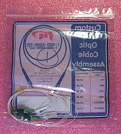 FC/APC-FC/APC 2-meter simplex SM Fiber jumper, 900um tight-buffered jumper. FIS P/N: N37A7AS2M. 3M FC/APC-FC/APC 3M