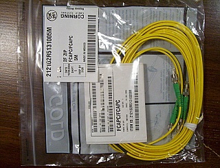FC/APC - FC/APC 5 meter, duplex jumper= 2 simplex jumpers. By Corning