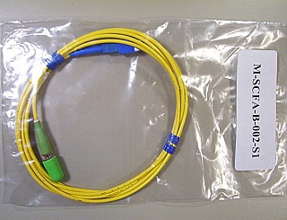 FC/APC-SC/UPC 2-meter Master fiber jumper as reference cord, P/N: M-SCFA-B-002-S1