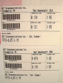 $1.5 each if buy 80pc. LX.5 - LX.5 both angled polished SMF 1-meter jumper by ADC