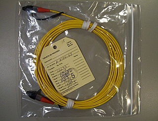 Minimum order qty: 10pc.  FC/UPC-FC/UPC SMF 3mm jumper, 5 meter. SQS P/N: J-FPFP-B-005RJT