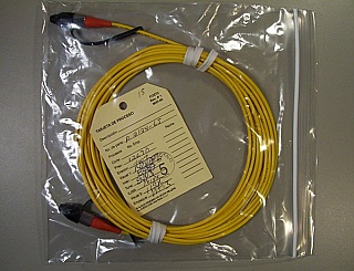 FC/UPC-FC/UPC SMF 3mm jumper, 5 meter. SQS P/N: J-FPFP-B-005RJT