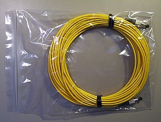 $3.9 each if buy 10pc. FC/UPC-FC/UPC SMF 3mm jumper, 10 meter. SQS P/N: J-FPFP-B-010-JT
