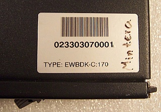 DCM for 1.55um C-band, dispersion: -170 ps/nm, 100% compensation for 10km standard SMF. OFS/LucentType: EWBDK-C:170. with 2 SC/PC connectors/adapters.