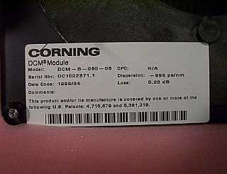 $700 each if buy 10pc. Corning pureform DCM for 1.55um C-band, dispersion: -993 ps/nm. DCM-B-060-06,for 60km standard SMF compensation.