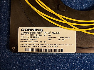 Corning pureform DCM for 1.55um C-band, dispersion: -1315 ps/nm. DCM-D-080-04,for 80km standard SMF compensation.