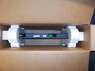 Empty drum without DCM fiber spool. To be removed from DCM rack mount (Ciena Corestream DCM 20. P/N: 600-3002-020. Model: 03-1991-00-01)