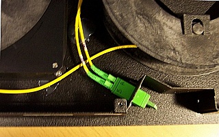 Empty drum without DCM fiber spool. To be removed from DCM rack mount (Ciena Corestream DCM 20. P/N: 600-3002-020. Model: 03-1991-00-01)