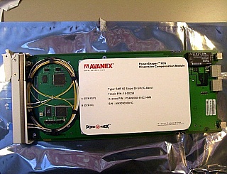 Avanex Powershaper FDS Dispersion Compensation Module (DCM) for 60km SMF in 1.55um C-band DWDW 50GHz-spacng, Type: SMF 60 Slope 50 GHz C-band.
