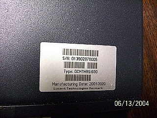 DCM (fiber spool) for truewave fiber by Lucent. Type: DCMTWRS:600