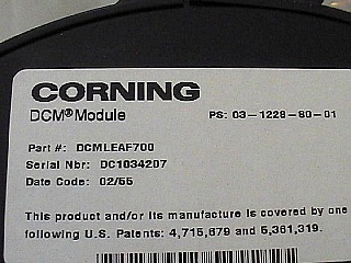 DCMLEAF700 for LEAF fiber in L-band by Corning, -700ps/nm. 100% dispersion slope compensation