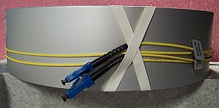 OFS DCM for 1.55um C-band. Very high dispersion slope. Dispersion: -255 ps/nm at 1550nm. OFS/Lucent Type: TW-CI-255-100%. With 2 LC/PC connectors.