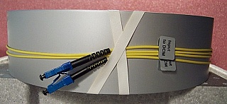 OFS DCM for 1.55um C-band. Very high dispersion slope. Dispersion: -170 ps/nm at 1550nm. OFS/Lucent Type: TW-CI-170-100%. With 2 LC/PC connectors. With test data.