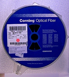 11.046km dispersion-shifted fiber (DS,DSF) spool. The fiber is cut at internal end (see last 2 photos).
