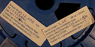 12.656km dispersion-shifted fiber (DS,DSF) spool. With one FC/UPC connector